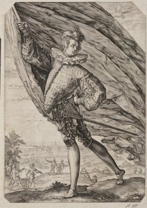 Den store fanebærer af Hendrick Goltzius
