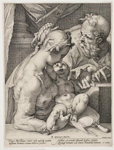Den hellige familie af Hendrick Goltzius