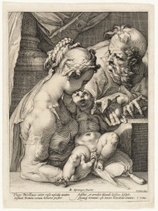 Den hellige familie af Hendrick Goltzius