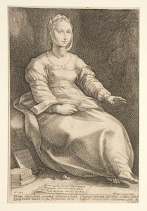 The Nine Muses: Calliope, #1 i en serie på 9 af Hendrick Goltzius