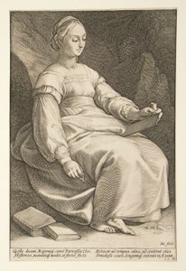 The Nine Muses: Clio, #4 i en serie på 9 af Hendrick Goltzius