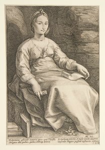 The Nine Muses: Melpomene, #3 i en serie af 9 af Hendrick Goltzius
