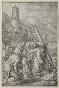 Lidenskaben: Kristus bærer korset af Hendrick Goltzius