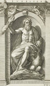 Serien af antikke guder af Hendrick Goltzius