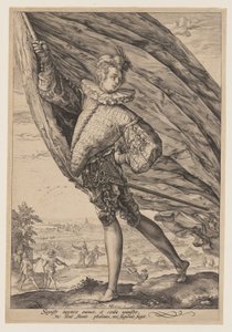 Standardbæreren af Hendrick Goltzius
