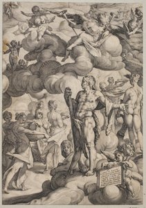 Amor og Psyches bryllup af Hendrick Goltzius