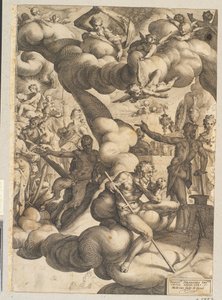 Amor og Psyches bryllup af Hendrick Goltzius