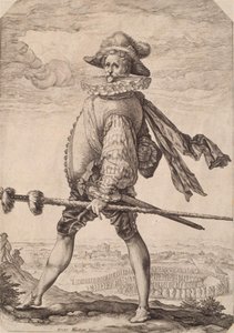 Kaptajnen for infanteriet af Hendrick Goltzius