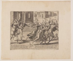Til hver sin smag, fra Litis Abusus (lovens misbrug) af Hendrick Goltzius