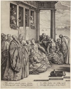 Et venetiansk bryllup [venstre side] af Hendrick Goltzius
