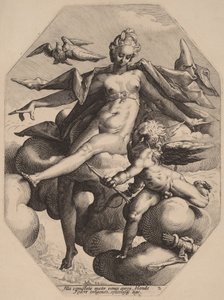 Venus og Amor af Hendrick Goltzius