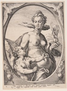 Venus og Amor, fra Tre hedenske guder eller gudinder