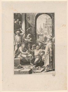 Kristi forhånelse, blad 7 i serien »Die Passion« af Hendrick Goltzius