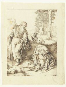 Den hellige familie af Hendrick Hondius (I)