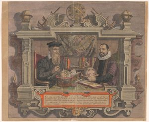 Portræt af Jodocus Hondius og Gerard Mercator af Hendrick Hondius (rejected attribution)