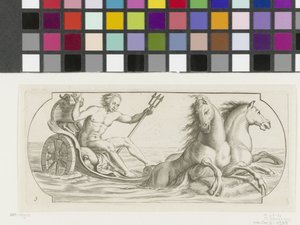 Neptun på en vogn Nouveau Livre des Dieux et Deeßes De la Marine Bouckje of Sea Gods and Goddesses (serietitel)