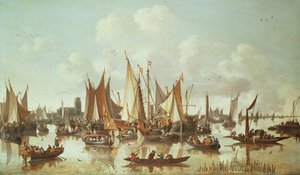 Hollandske skibe ved Dordrecht Havn