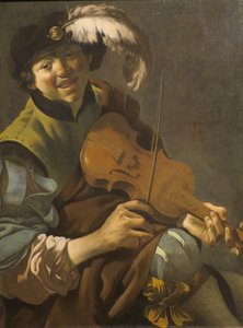 Hollandsk: Drengeviolinist En drengeviolinist af Hendrick ter Brugghen