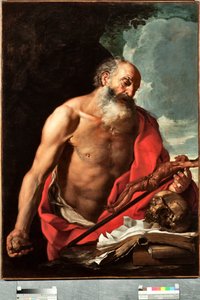 Repræsentation af Saint Hieronymus maleri af Hendrik van Somer (1615-1684) af Hendrick van Somer