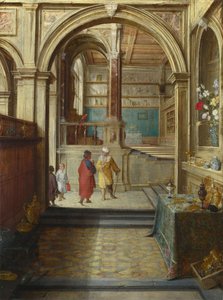 Croesus og Solon, ca. 1610 af Hendrick van Steenwyck the Younger