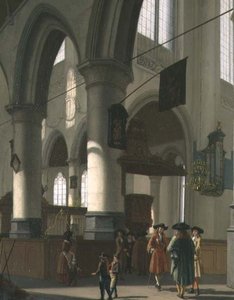 Et kirkeinteriør af Hendrick van Streeck