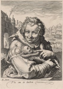 The Fool, graveret af I. Sauredam, ca. 1595 (gravering på lagt papir)