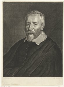 Portræt af Albertus Huttenus af Hendrik Bary