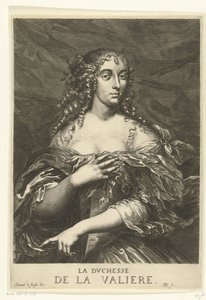 Portræt af Louise Françoise de La Baume Le Blanc de la Vallière