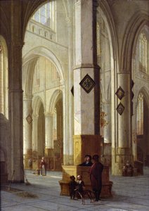 Interiør af St. Bavo-kirken, Haarlem, ca. 1611-12