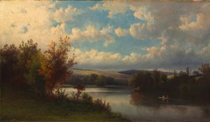 Landskab nær Granby, Connecticut, ca. 1870 (olie på lærred)