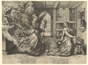Bebudelse, 1594. af Hendrik Goltzius