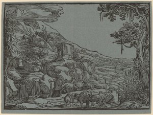 Arkadiske Landskab af Hendrik Goltzius