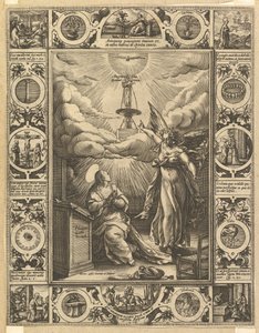 Ave Maria, fra allegoriske scener om Kristi liv, fra kristne og profane allegorier. af Hendrik Goltzius