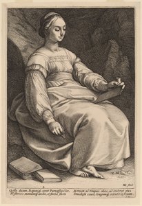 Clio af Hendrik Goltzius