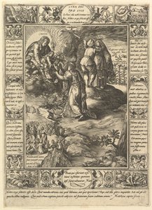 Cura Dei Pro Suis, fra allegorier for den kristne tro, fra kristne og profane allegorier. af Hendrik Goltzius