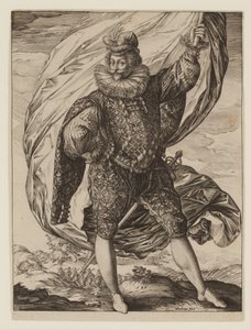 Flagbærer Gerrit Pieters Ruicharer af Hendrik Goltzius