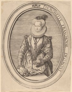 Françoise van Egmond af Hendrik Goltzius
