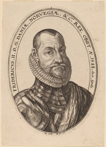 Frederik II, konge af Danmark og Norge af Hendrik Goltzius
