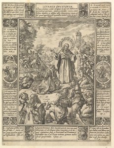 Levamen Onostrorum, fra Allegories of the Christian Faith, from Christian and Profane All..., 1604. af Hendrik Goltzius
