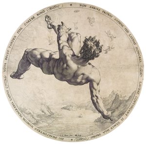 Phaethon fra serien om de fire skændere af Hendrik Goltzius