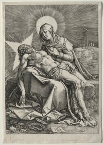 Pieta, 1596. af Hendrik Goltzius
