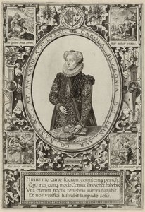 Portræt af Charlotte af Bourbon, 1581 af Hendrik Goltzius