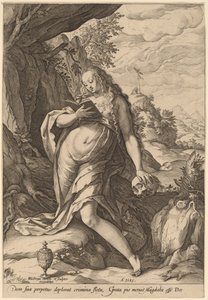 Sankt Maria Magdalen angrende af Hendrik Goltzius