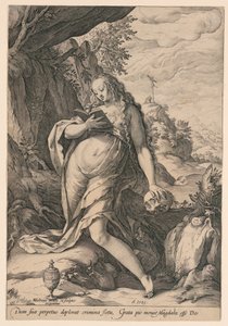 Sankt Maria Magdalene Penitent af Hendrik Goltzius