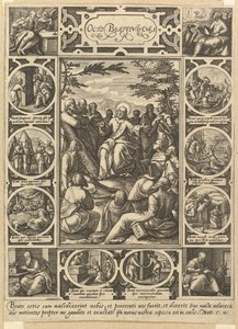 De otte saligprisninger, ca. 1578. af Hendrik Goltzius