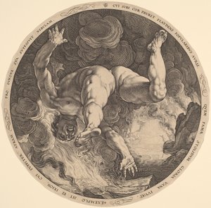 Ixion af Hendrik Goltzius, after Cornelis Cornelisz van Haarlem
