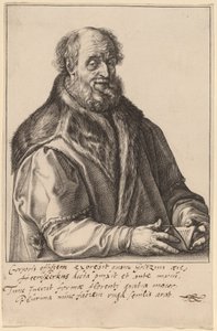 Johannes Zurenus (Jan van Zuren) af Hendrik Goltzius after Maerten van Heemskerck