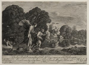 Tobias og englen (lille tallerken)
