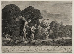 Tobias og englen lille tallerken. af Hendrik Goudt
