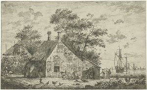 Gård ved en flod